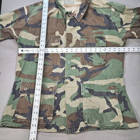 Vintage US Military US Army Woodland BDU Shirt Medium Regular - Picture 2 of 5